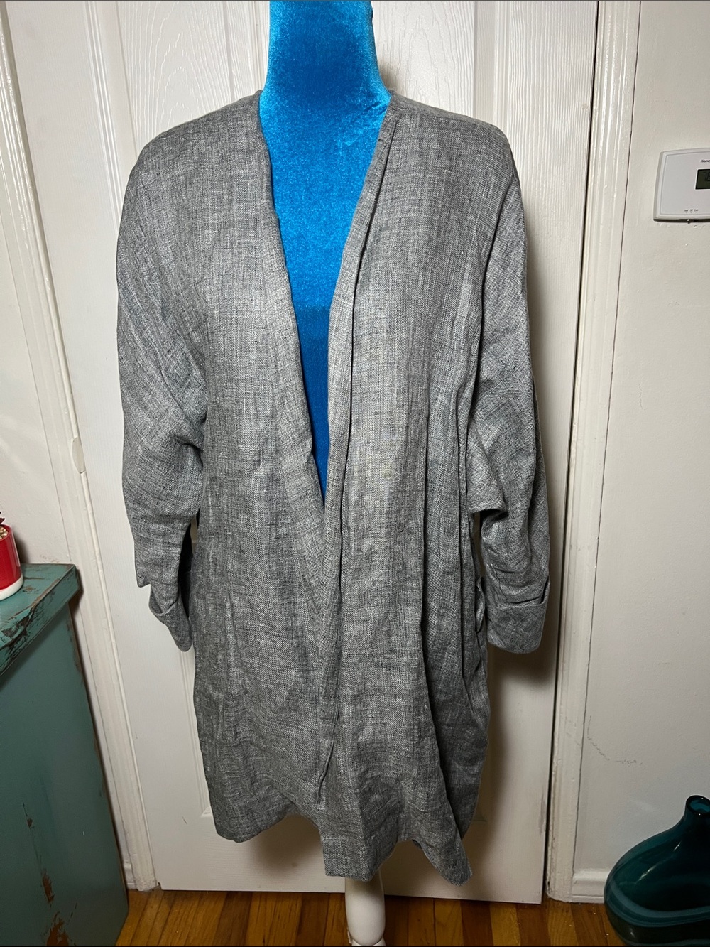 Amente Los Angeles Linen Open Cardigan